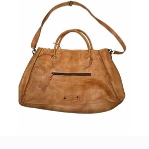 Bed Stu Rockaway Leather Tote Shoulder Bag | Handmade Distressed Tan  Boho
